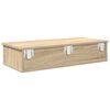 vidaXL Wandregal mit Schubladen Sonoma-Eiche 80x34x17 cm Holzwerkstoff