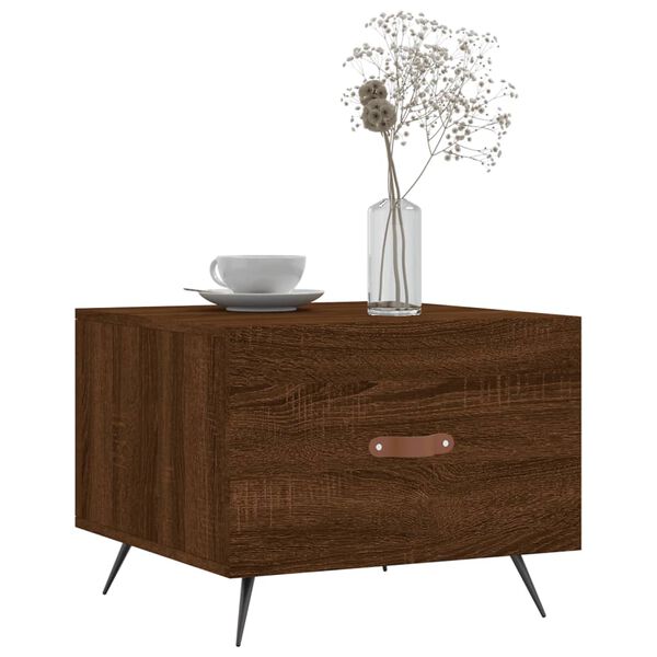 vidaXL Couchtische 2 Stk. Braun Eichen-Optik 50x50x40 cm Holzwerkstoff