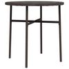 vidaXL Beistelltisch Braun 45 cm Poly Rattan