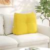 vidaXL R&uuml;cken Kissen Helles Gelb 60 x 24 x 50 cm Stoff