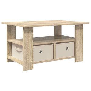 vidaXL Couchtisch Sonoma-Eiche 77 x 55 x 42 cm Holzwerkstoff