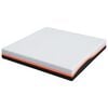 vidaXL Matratze Weiß und Grau 200 x 200 cm Memory Foam