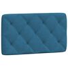 vidaXL Bett mit Matratze Blau 80x200 cm Samt