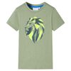 Kinder-T-Shirt Helles Khaki 140