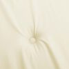 vidaXL Gartenbank-Auflage Creme 200x50x4 cm Oxford-Gewebe