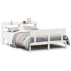vidaXL Massivholzbett ohne Matratze Wei&szlig; 140x190 cm Kiefernholz