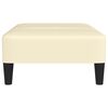 vidaXL Fu&szlig;hocker Creme 78x56x32 cm Kunstleder
