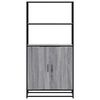 vidaXL Highboard Grau Sonoma 68x35x139 cm Holzwerkstoff und Metall