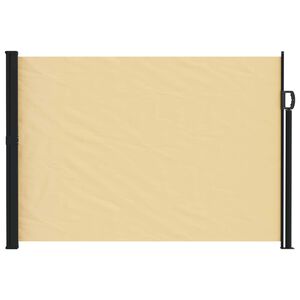 vidaXL Ausziehbares Seitenmarkise Sand 500 x 140 cm Polyester