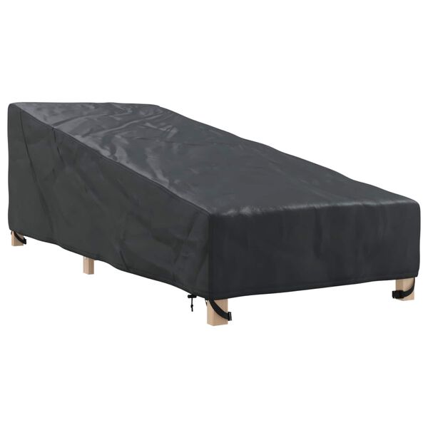 vidaXL Abdeckung f&uuml;r M&ouml;bel f&uuml;r den Outdoor Schwarz 195 x 76 x 82 cm