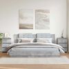 vidaXL Nachttische 2 Stk. Betongrau 40x35x62,5 cm Holzwerkstoff