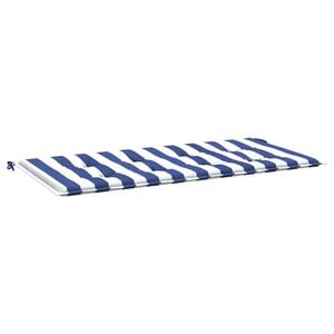 vidaXL Gartenbank-Auflage Blau&Wei&szlig; Gestreift 120x50x3 cm Oxford-Gewebe