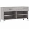 vidaXL Schuhbank Grau Sonoma 102x35x55 cm Holzwerkstoff