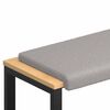 vidaXL Bankkissen Sherpa-Stoff Hellgrau Tiefe 35 cm