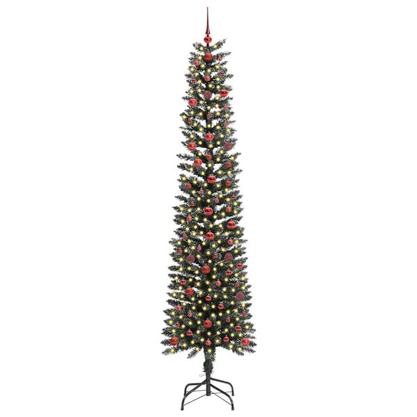 vidaXL K&uuml;nstlicher Weihnachtsbaum mit 300 LEDs mit St&auml;nder Gr&uuml;n 240 cm