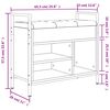 vidaXL Schuhbank Grau Sonoma 65,5x32x57,5 cm Holzwerkstoff