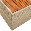 vidaXL Gartensofa Beige 184 x 62 x 85cm Poly-Rattan