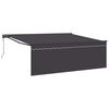 vidaXL Einziehbare Markise Anthrazit 400 x 300 cm