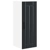 vidaXL Wandschrank LUCCA Schwarz 30 x 31 x 80 cm Holzwerkstoff