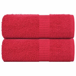 vidaXL Wascht&uuml;cher FROGN 2 Stk. Rot 30x30 cm 360 g/m&sup2;