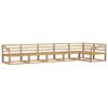 vidaXL Outdoor-Sofagarnitur 6 pcs Wei&szlig; 404 x 166,5 x 73 cm