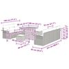 vidaXL Garten-Sofa-Set 10 pcs Beige Poly-Rattan
