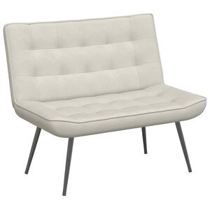 vidaXL Sitzbank Creme 110x74x84 cm Samt