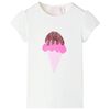 Kinder-T-Shirt Ecru 140