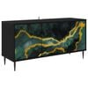 vidaXL TV-Schrank WIJHE 102 x 33 x 51 cm Schwarz Eichen-Optik