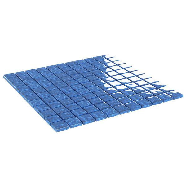 vidaXL Mosaikfliesen 11 Stk. Blau 30x30 cm Glas