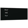 vidaXL Magnettafel Wandmontage Schwarz 50x20 cm Hartglas
