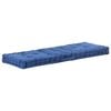 vidaXL Palettenkissen Baumwolle 120&times;40&times;7 cm Hellblau