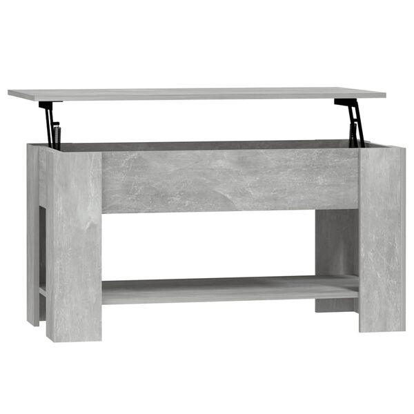vidaXL Couchtisch Betongrau 101x49x52 cm Holzwerkstoff