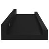 vidaXL Wandregale 4 Stk. Schwarz 40x9x3 cm