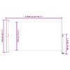 vidaXL Ausziehbare Seitenmarkise 140x300 cm Creme