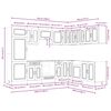 vidaXL 14-tlg. Küchenschrank-Set Kalmar Hochglanz-Weiß Holzwerkstoff