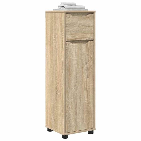 vidaXL Badezimmerschrank Sonoma-Eiche 30,5 x 30 x 101 cm Holzwerkstoff