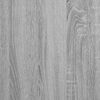 vidaXL Bettgestell mit Schubladen Grau Sonoma 135x190 cm Holzwerkstoff
