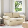 vidaXL Sofa Creme Gesamtabmessungen: 155 x 82 x 80 cm (B x T x H) Samt