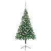 vidaXL K&uuml;nstlicher Weihnachtsbaum Beleuchtung Kugeln 150cm 380 Zweige