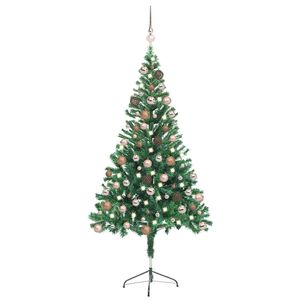 vidaXL K&uuml;nstlicher Weihnachtsbaum Beleuchtung Kugeln 150cm 380 Zweige