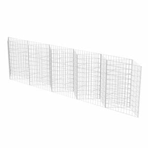 vidaXL Gabionenkorb Pflanzkasten Gem&uuml;se-Hochbeet Stahl 300&times;30&times;100 cm