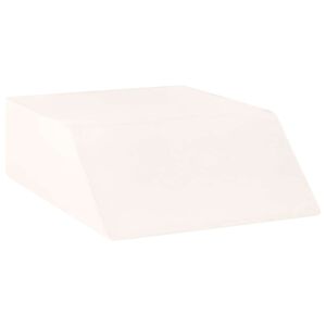 vidaXL Beinkissen Uni Wei&szlig; 63 x 52 x 19,5 cm PU-Schaum