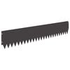 vidaXL Raseneinfassung 30 Stk. 103 x 20 cm Stahl Schwarz