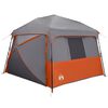 vidaXL Sofort Zelt ALTA Grau und Orange 458 x 458 x 230 cm Stahl