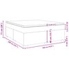 vidaXL Boxspringbett mit Matratze Dunkelgrau 180x200 cm Samt