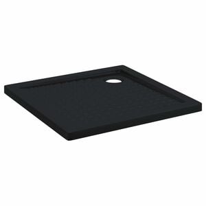 vidaXL Duschbodenablage mit Punkten 80 x 80 x 4 cm ABS Schwarz