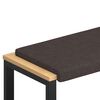 vidaXL Bankkissen Stoff Dunkelbraun Tiefe 35 cm