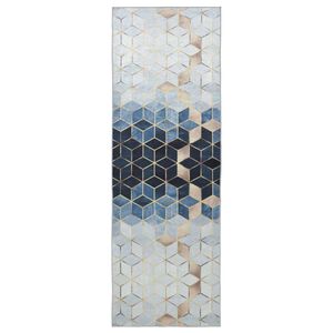 vidaXL Teppichl&auml;ufer LESAKA Silber 100 x 100 cm Diamant-Velours