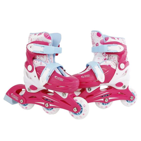 Street Rider Inline-Skates Verstellbar Rosa Gr&ouml;&szlig;e 31-34